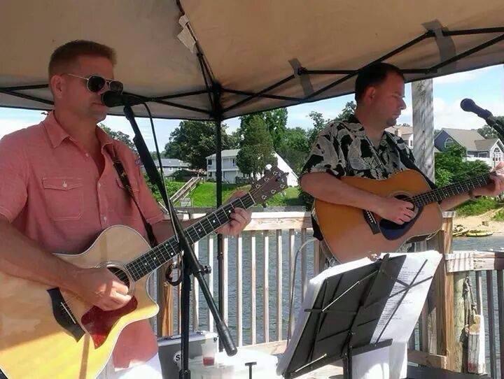 Low Voltage playing on an outdoor stage